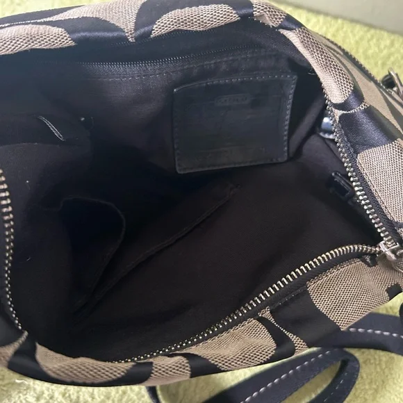 Coach Black and Gray Messenger Crossbody Bag - Picture 10 of 13